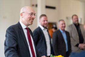 Innenminister Christian Pegel mit DVZ-Fachansprechpartnern
