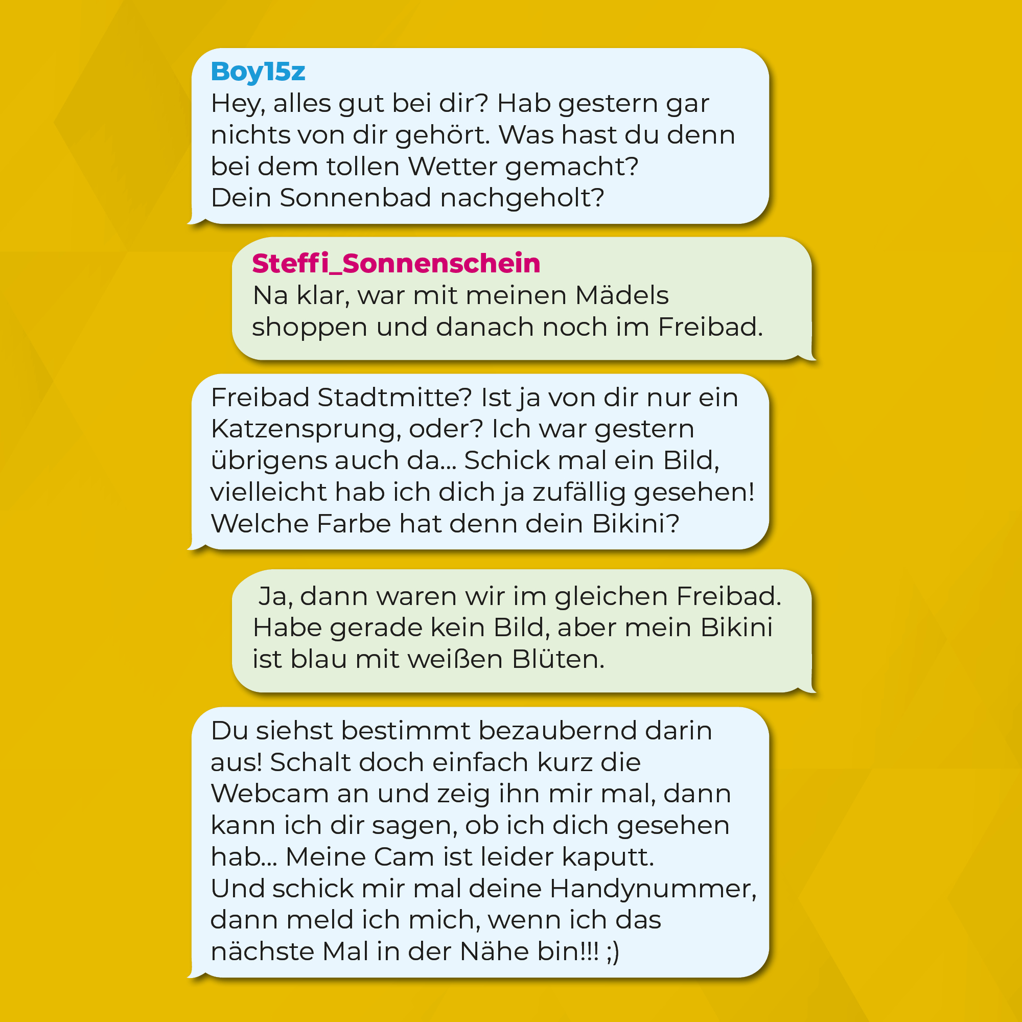 Ist es strafbar Chats weiter zu schicken? Ist es strafbar Chats weiter zu schicken?