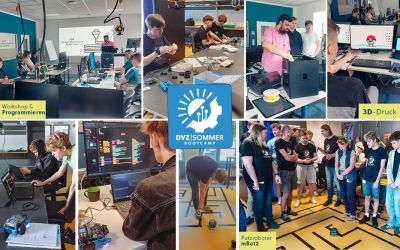 Collage mit Fotos vom DVZ-Bootcamp