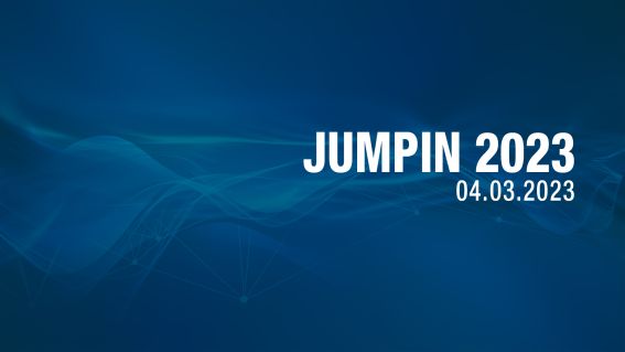 Header Jumpin - blauer Hintergrund