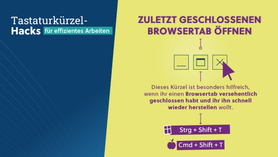 Tastaturkürzel: Browsertab öffnen