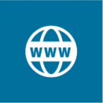 Icon: Eine Weltkugel, auf der WWW steht.