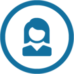 Icon Frau als Geschäftsführerin