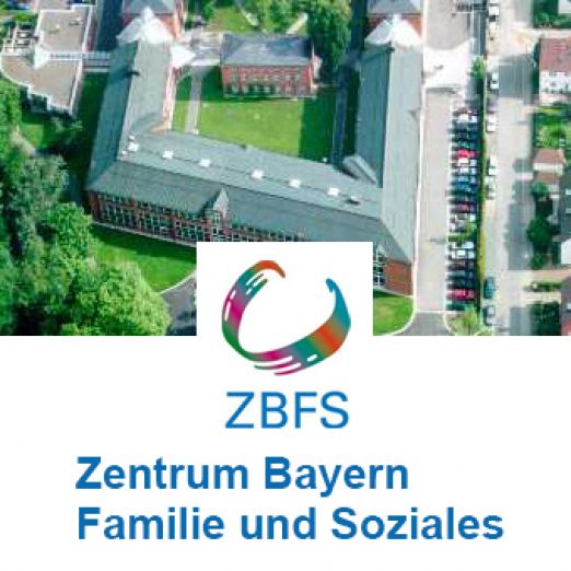 Luftbildansicht ZBFS Bayreuth mit Logo