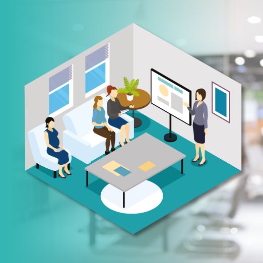 Grafik von einem Büro