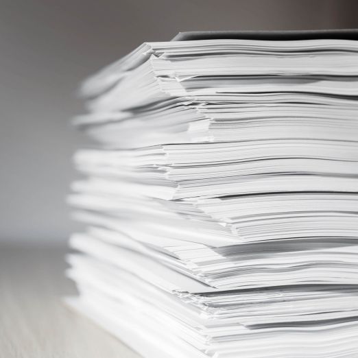 Ein Stapel Papier
