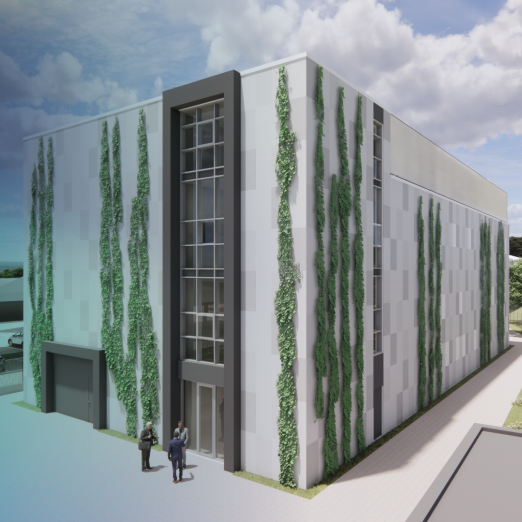 Modell des neuen Rechenzentrums