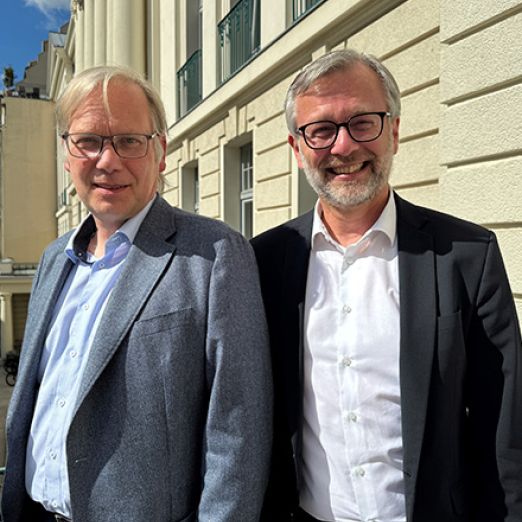 Marco Anschütz, CIO MV; Heiko Geue Finanzminister MV