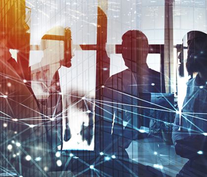 Personen, die sich unterhalten