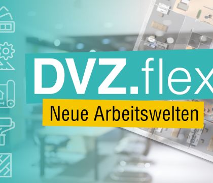 Grafik mit Schriftzug DVZ.flex