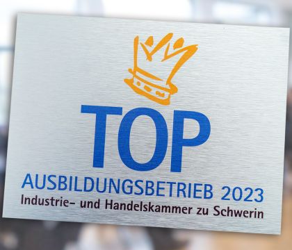 Bild der Plakette TOP-Ausbildungsbetrieb
