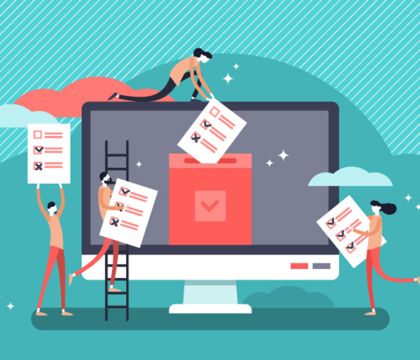 Grafik von einer Online-Umfrage