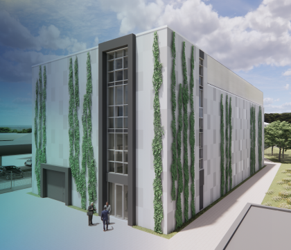 Modell des neuen Rechenzentrums